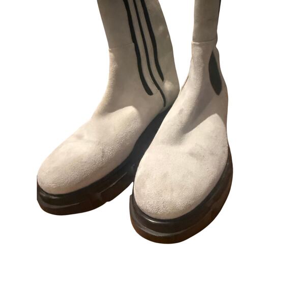 Free People Brooks Lug Sole Chelsea Boot Grey Suede Sz. 41 (US 11) - Picture 6 of 11